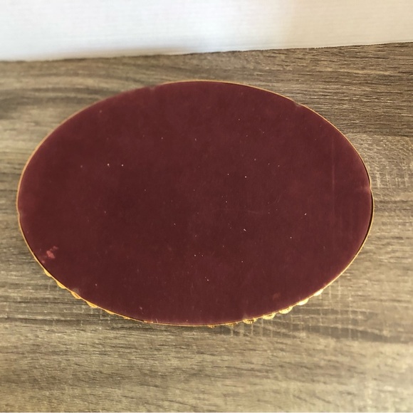 Vtg Ornate Gold Mirrored Vanity Tray - Picture 13 of 13